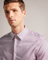 CONIFUR-Shirts-If you're looking for a shirt to stand out in, look no further than CONIFUR. Made from a comfortable cotton blend, its geometric spot print is the star of this smart piece. Button up shirt Cotton blend Long sleeved Geometric circle print Contrast lining Tobias is 6'1" / 1.86m and wears Light Blue in a Ted size 3- Ted Baker Romania